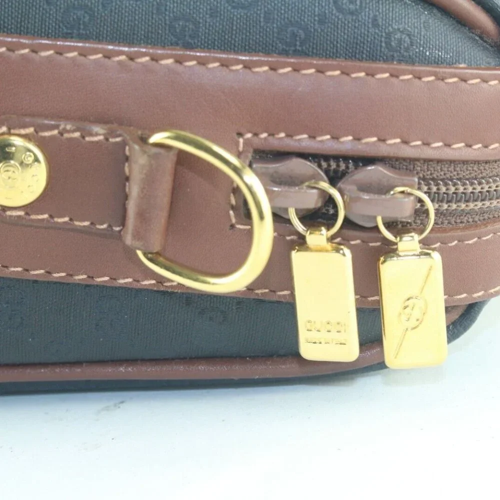 Gucci Rare Black x Brown 2way Square Boston 4GK1012K